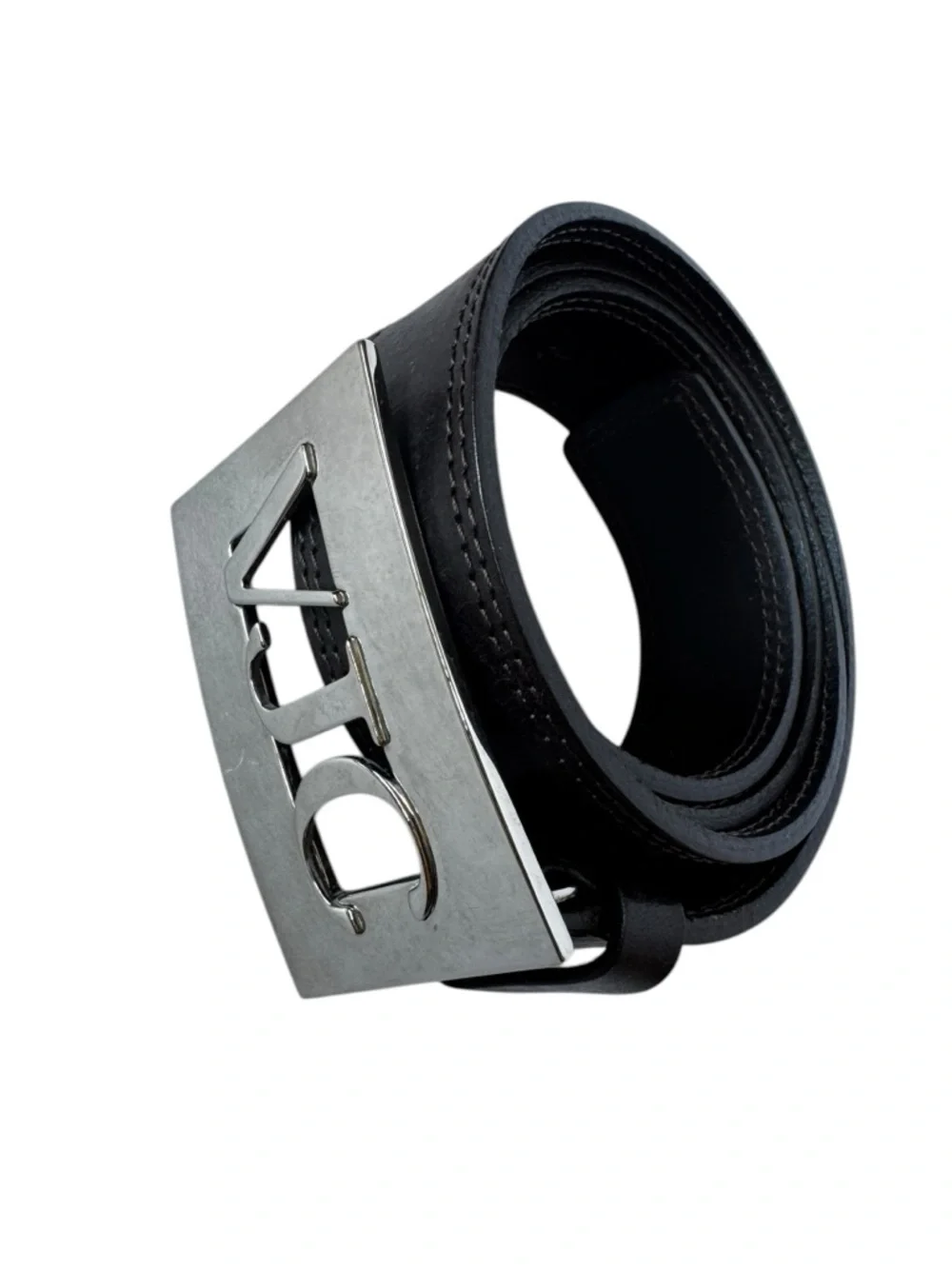 Versace Jeans Couture VJC Dark Brown Faux Leather Belt Size 95